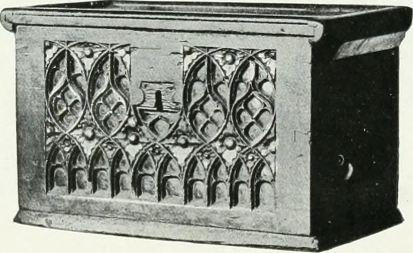 An illustration from A history of oak furniture, 1920, leaf 89
