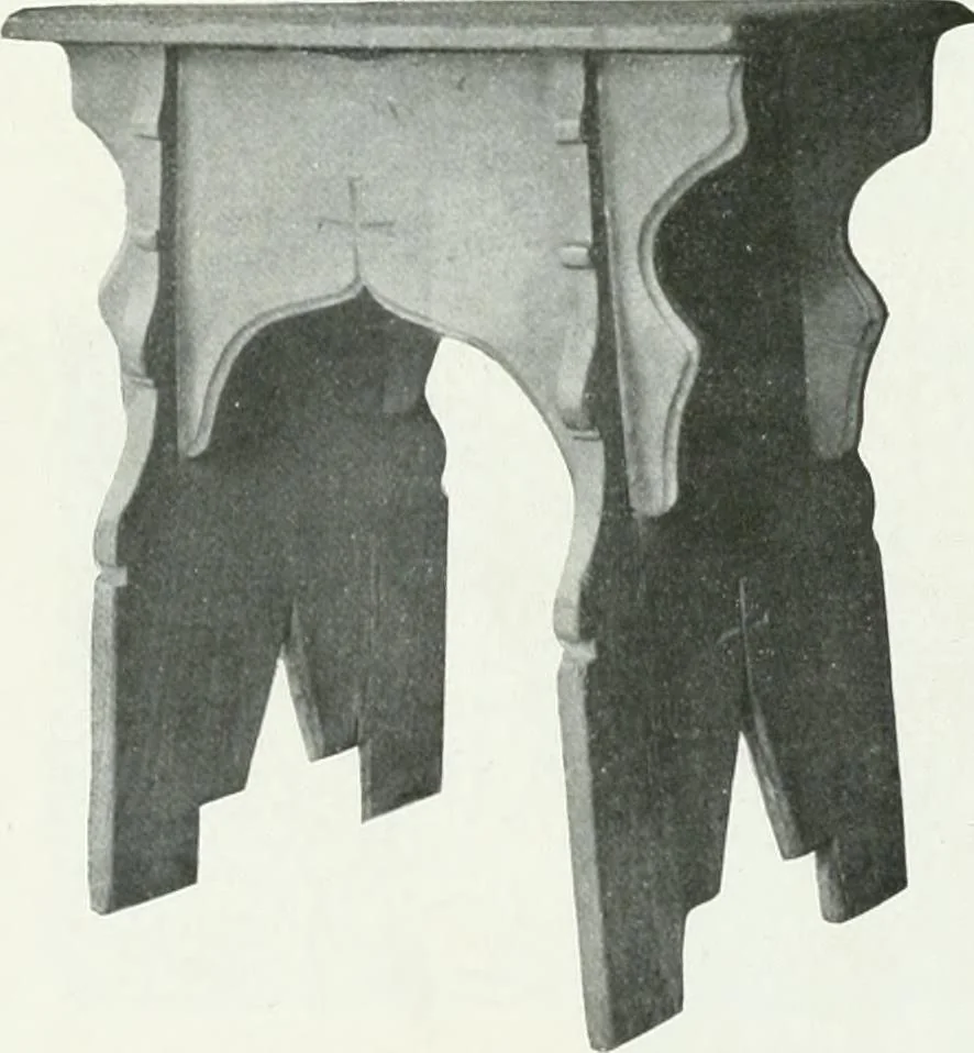 An illustration from A history of oak furniture, 1920, leaf 91