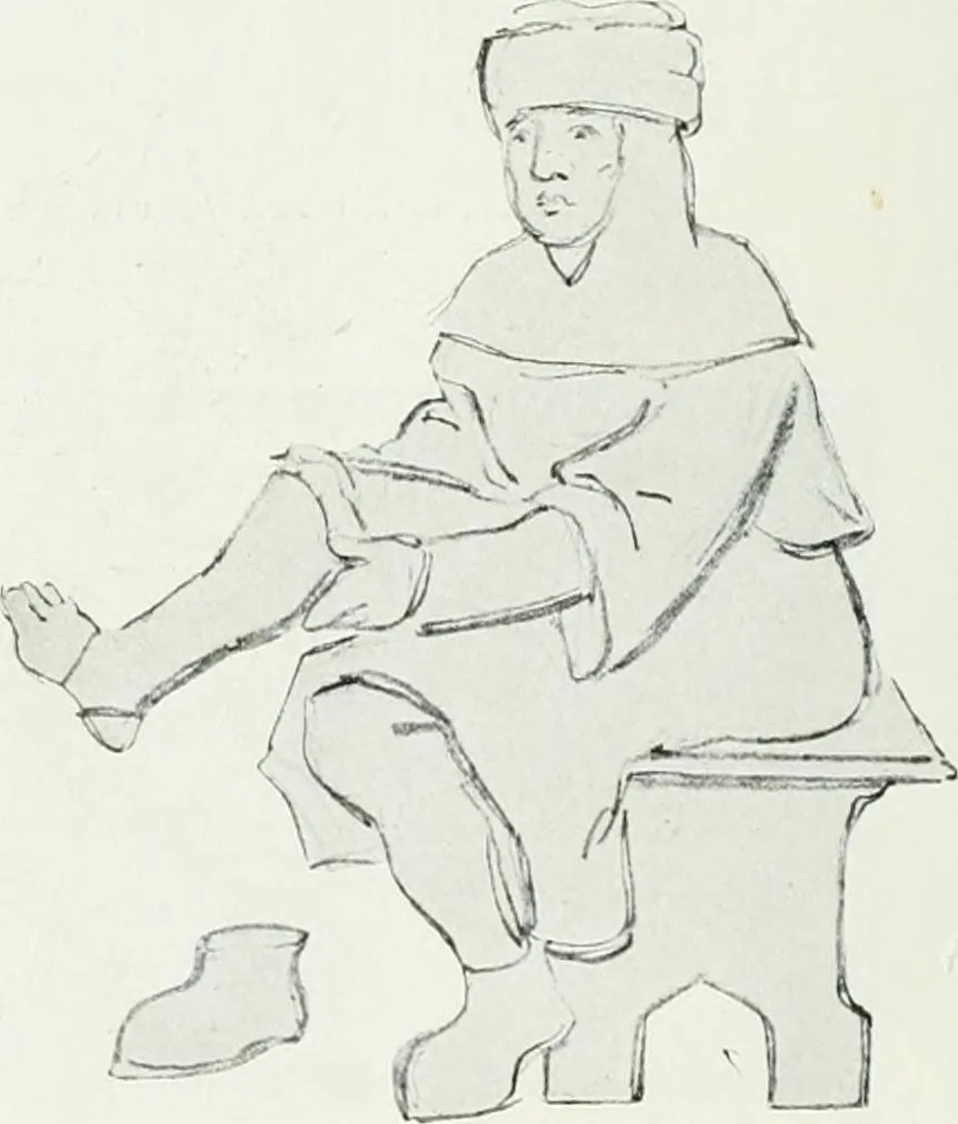 An illustration from A history of oak furniture, 1920, leaf 91