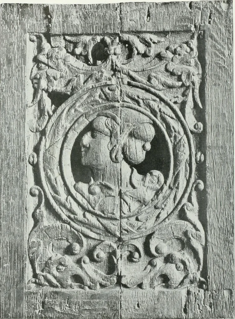 An illustration from A history of oak furniture, 1920, leaf 95