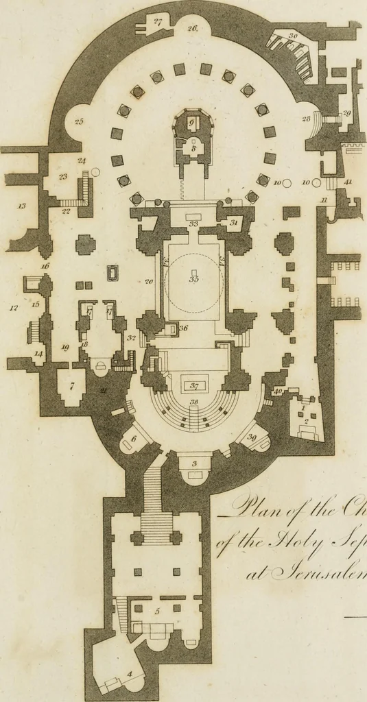 An illustration from An history of the origin and establishment of Gothic architecture : comprehending also an account, from his own writings, of Caesar Caesarianus, the first professed commentator on Vitruvius, and of his translation of that author : an investigation of the principles and proportions of that style of architecture called the Gothic : and an inquiry into the mode of painting upon and staining glass, as practiced in the ecclesiastical structures of the Middle Ages, 1813, leaf 292