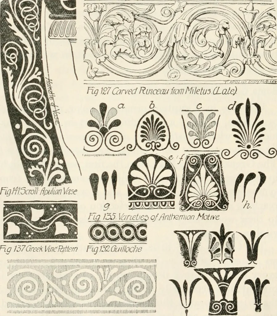 An illustration from A history of ornament, 1916, leaf 121