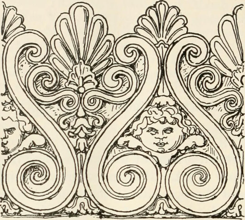 An illustration from A history of ornament, 1916, leaf 155