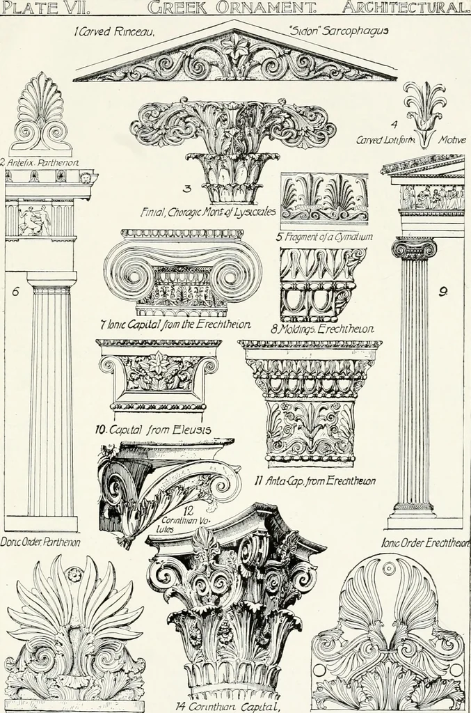 An illustration from A history of ornament, 1916, leaf 436
