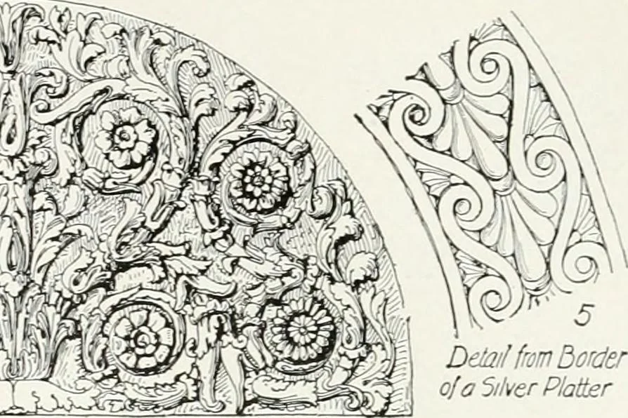 An illustration from A history of ornament, 1916, leaf 440