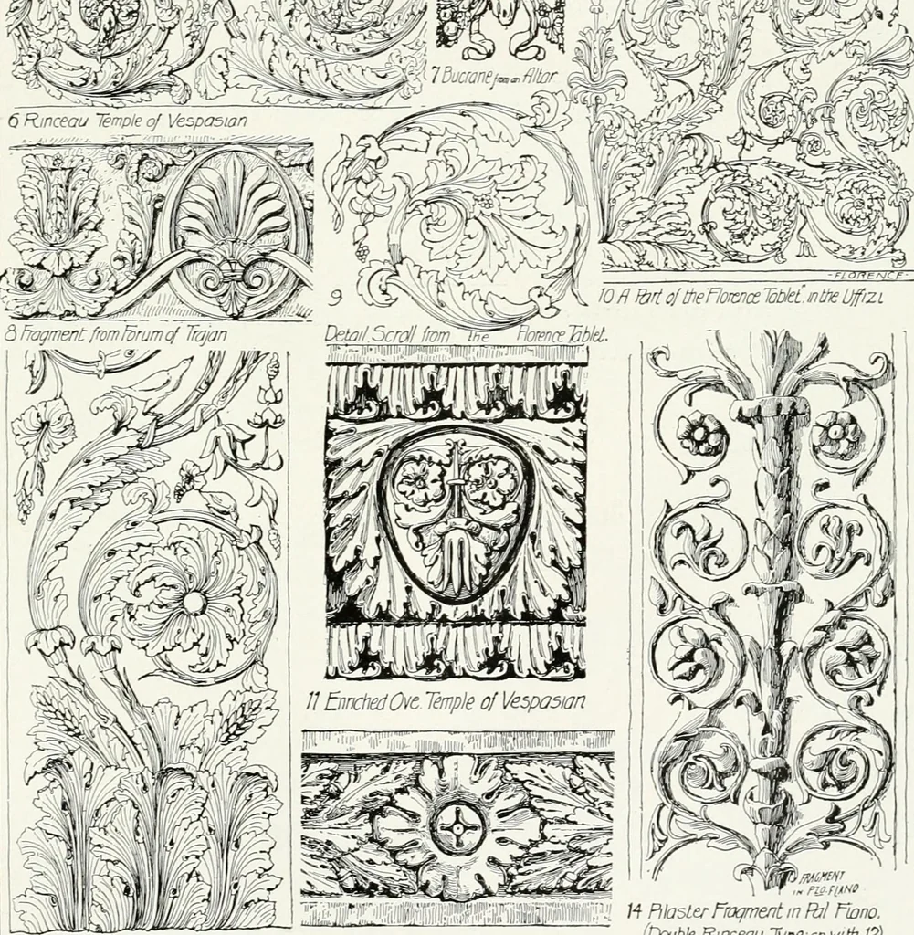 An illustration from A history of ornament, 1916, leaf 440