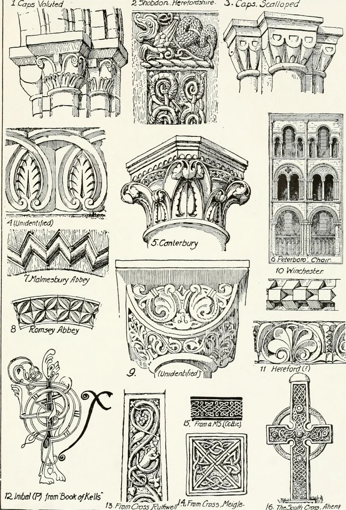 An illustration from A history of ornament, 1916, leaf 452