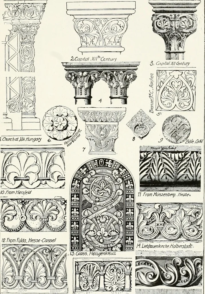 An illustration from A history of ornament, 1916, leaf 454