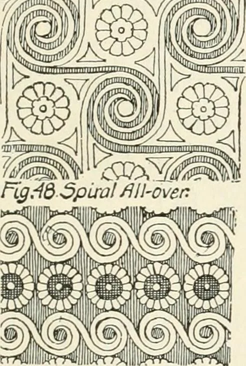 An illustration from A history of ornament, 1916, leaf 74