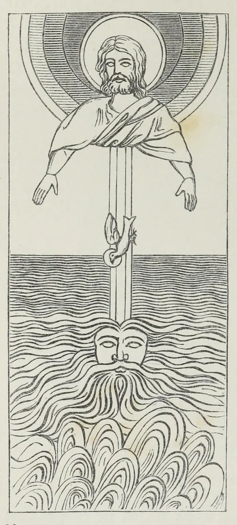 An illustration from The history of Our Lord as exemplified in works of art: with that of His types; St. John the Baptist; and other persons of the Old and New Testament, 1864, leaf 108