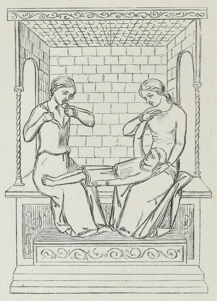 An illustration from The history of Our Lord as exemplified in works of art: with that of His types; St. John the Baptist; and other persons of the Old and New Testament, 1864, leaf 152