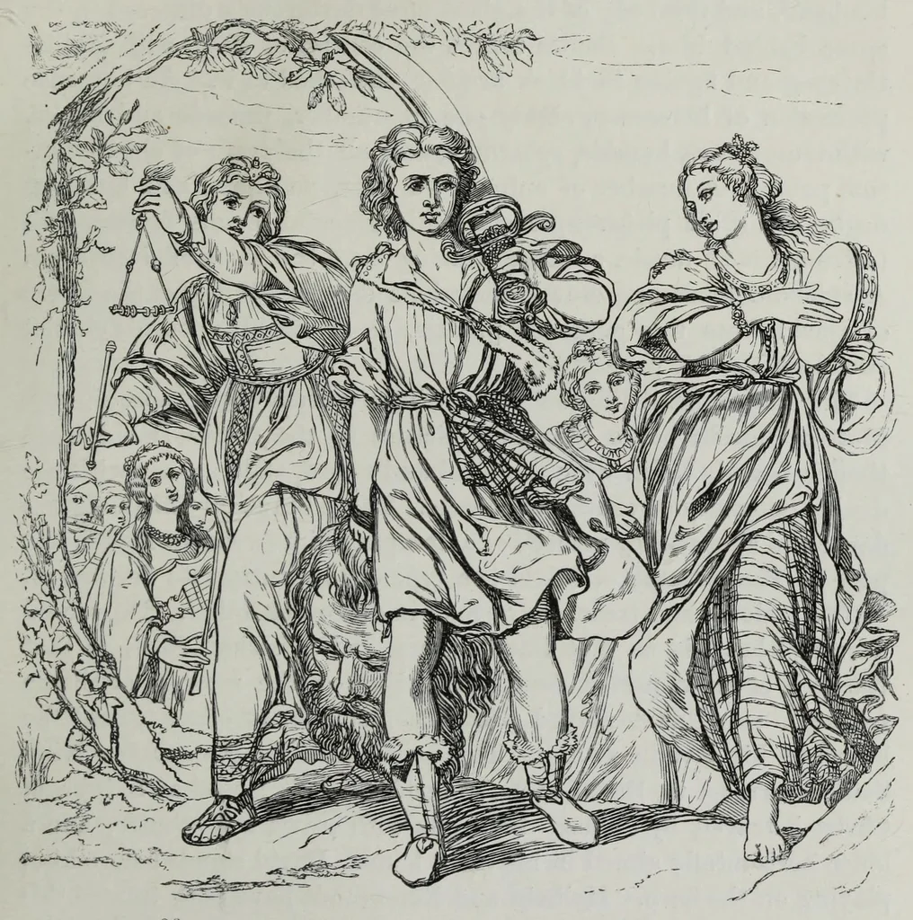 An illustration from The history of Our Lord as exemplified in works of art: with that of His types; St. John the Baptist; and other persons of the Old and New Testament, 1864, leaf 243