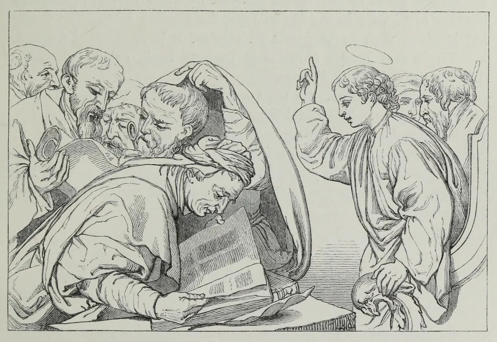 An illustration from The history of Our Lord as exemplified in works of art: with that of His types; St. John the Baptist; and other persons of the Old and New Testament, 1864, leaf 317