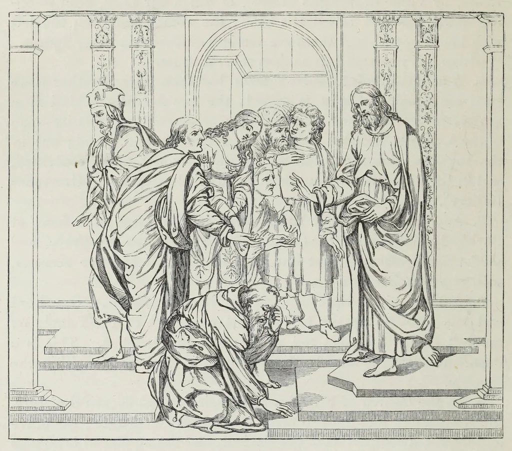 An illustration from The history of Our Lord as exemplified in works of art: with that of His types; St. John the Baptist; and other persons of the Old and New Testament, 1864, leaf 372