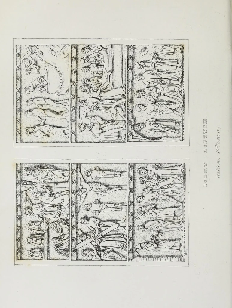 An illustration from The history of Our Lord as exemplified in works of art: with that of His types; St. John the Baptist; and other persons of the Old and New Testament, 1864, leaf 48