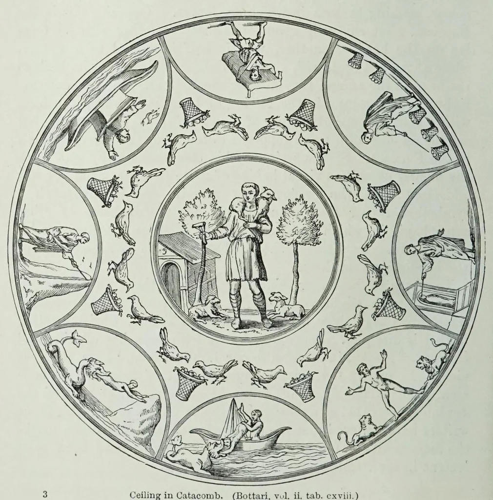 An illustration from The history of Our Lord as exemplified in works of art : with that of His types, St. John the Baptist, and other persons of the Old and New Testament, 1892, leaf 40