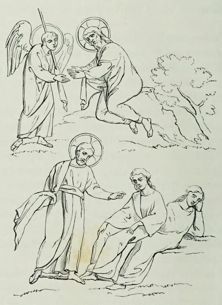 An illustration from The history of Our Lord as exemplified in works of art : with that of His types, St. John the Baptist, and other persons of the Old and New Testament, 1892, leaf 46