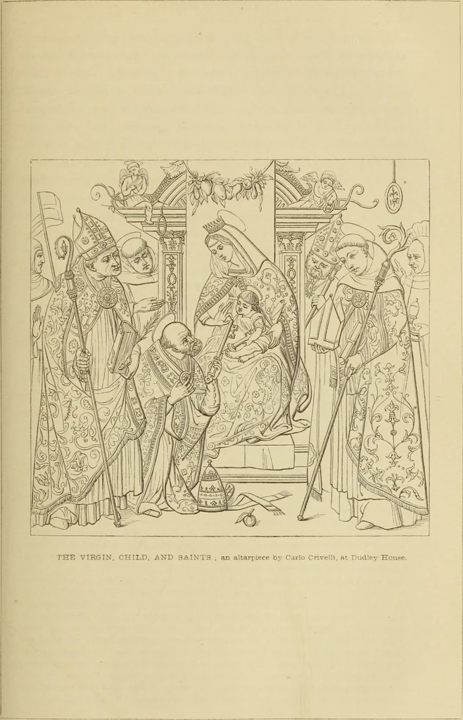 An illustration from A history of painting in north Italy; Venice, Padua, Vicenza, Verona, Ferrara, Millan, Friuli, Brescia, from the fourteenth to the sixteenth century, 1871, leaf 116