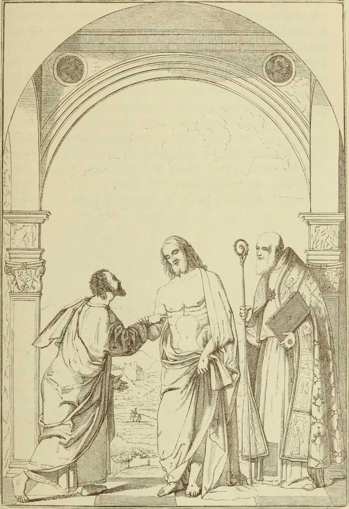 An illustration from A history of painting in north Italy; Venice, Padua, Vicenza, Verona, Ferrara, Millan, Friuli, Brescia, from the fourteenth to the sixteenth century, 1871, leaf 286