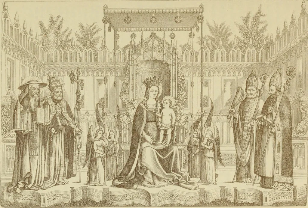 An illustration from A history of painting in north Italy; Venice, Padua, Vicenza, Verona, Ferrara, Millan, Friuli, Brescia, from the fourteenth to the sixteenth century, 1871, leaf 48