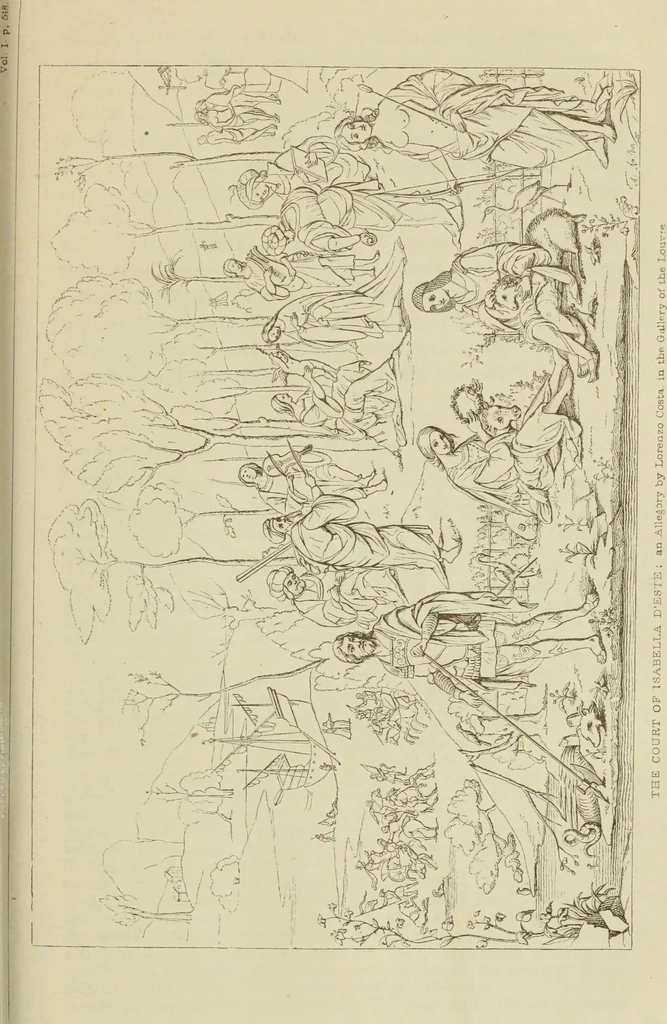 An illustration from A history of painting in north Italy; Venice, Padua, Vicenza, Verona, Ferrara, Millan, Friuli, Brescia, from the fourteenth to the sixteenth century, 1871, leaf 620