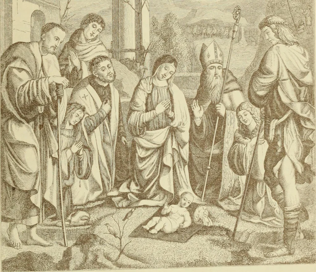 An illustration from A history of painting in north Italy; Venice, Padua, Vicenza, Verona, Ferrara, Millan, Friuli, Brescia, from the fourteenth to the sixteenth century, 1871, leaf 636