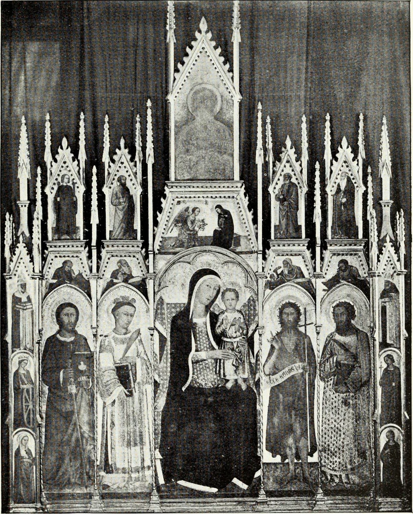 An illustration from A history of painting in Italy, Umbria, Florence and Siena, from the second to the sixteenth century, 1908, leaf 186
