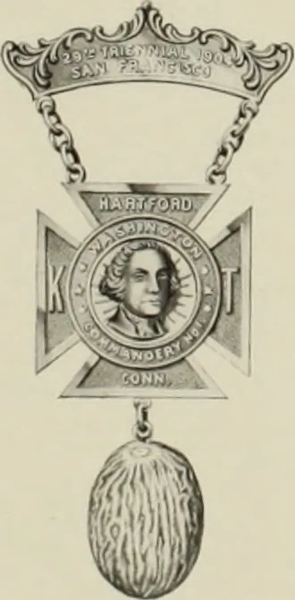 An illustration from The history of pilgrimage of Washington Commandery, No. 1, Knights Templar, Hartford, Conn. to the twenty-ninth Triennial Conclave of the Grand Encampment of Knights Templar of the United States of America, held in the city of San Francisco, California, September fourth to September tenth, nineteen hundred and four, 1905, leaf 40