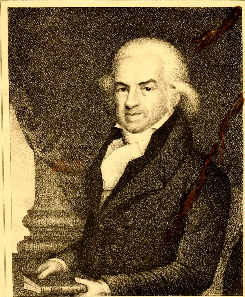 An illustration from The history of printing in America : with a biography of printers, and an account of newspapers : to which is prefixed a concise view of the discovery and progress of the art in other parts of the world : in two volumes, 1810, leaf 7