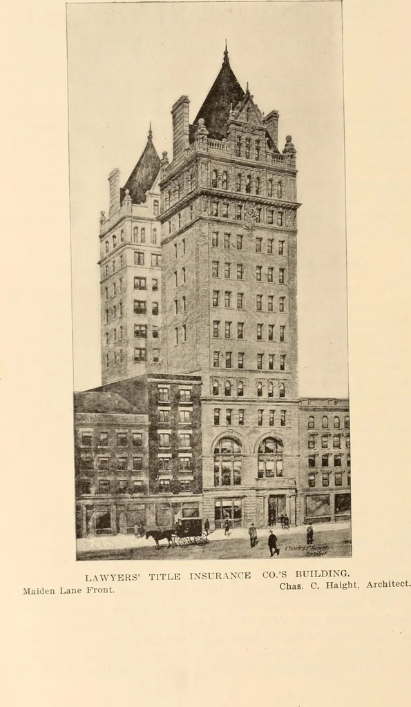 An illustration from A history of real estate, building and architecture in New York City during the last quarter of a century, 1898, leaf 261