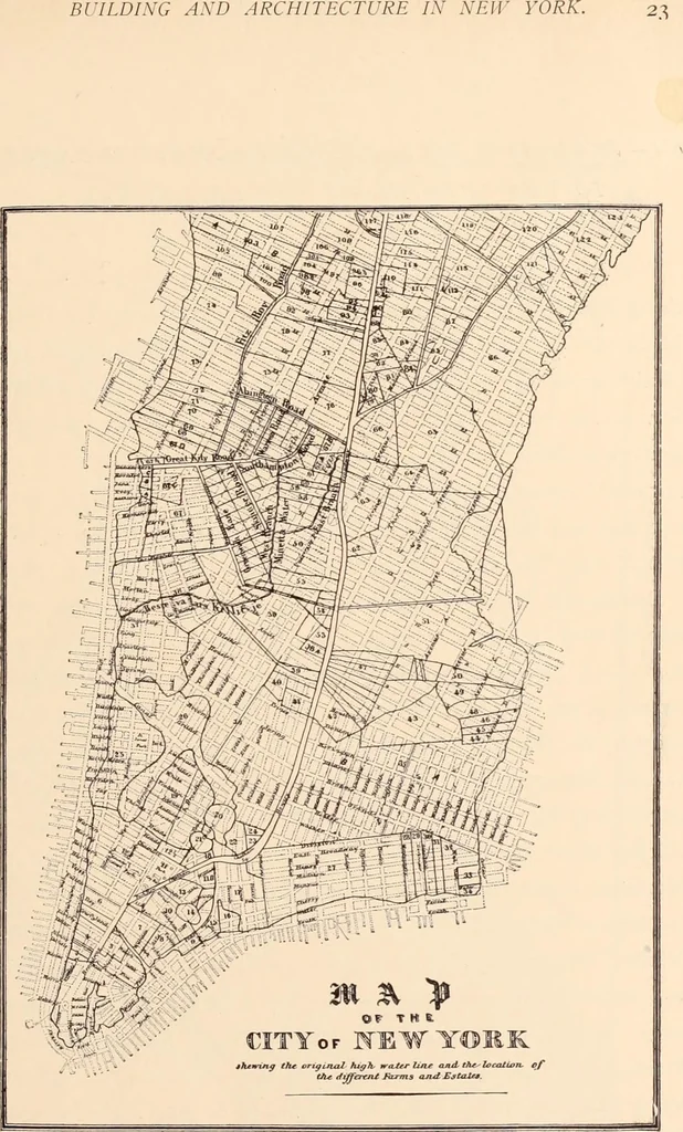 An illustration from A history of real estate, building and architecture in New York City during the last quarter of a century, 1898, leaf 30