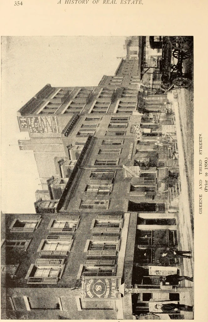 An illustration from A history of real estate, building and architecture in New York City during the last quarter of a century, 1898, leaf 361