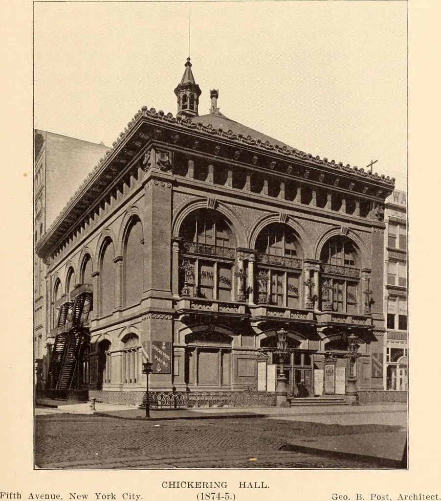 An illustration from A history of real estate, building and architecture in New York City during the last quarter of a century, 1898, leaf 372