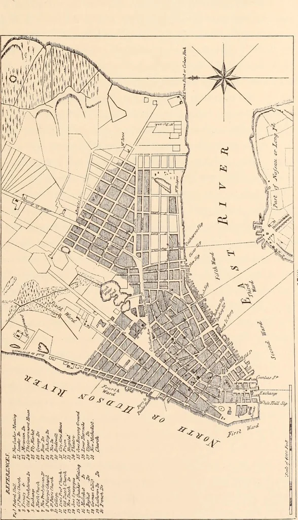 An illustration from A history of real estate, building and architecture in New York City during the last quarter of a century, 1898, leaf 38