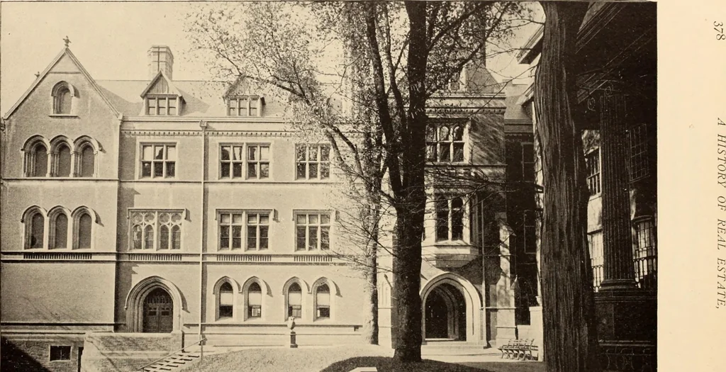 An illustration from A history of real estate, building and architecture in New York City during the last quarter of a century, 1898, leaf 385