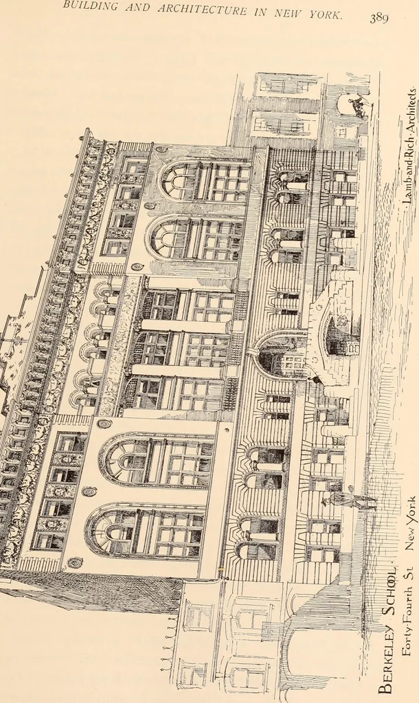 An illustration from A history of real estate, building and architecture in New York City during the last quarter of a century, 1898, leaf 396