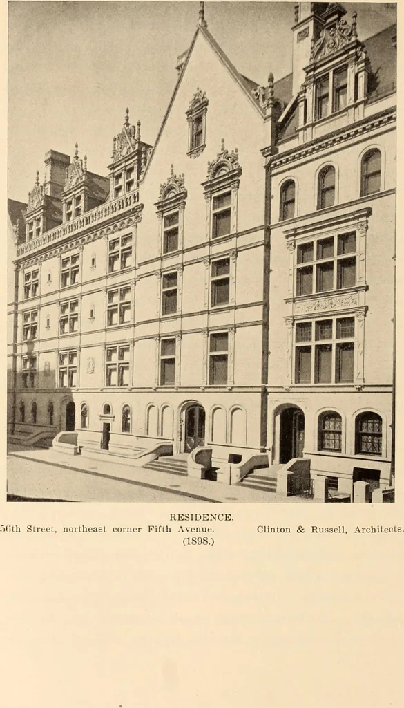 An illustration from A history of real estate, building and architecture in New York City during the last quarter of a century, 1898, leaf 407