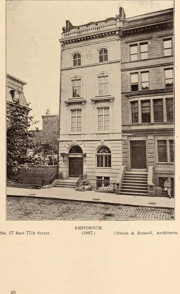 An illustration from A history of real estate, building and architecture in New York City during the last quarter of a century, 1898, leaf 408