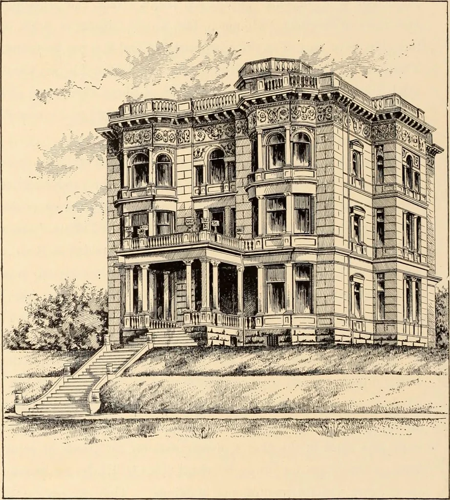 An illustration from A history of real estate, building and architecture in New York City during the last quarter of a century, 1898, leaf 411