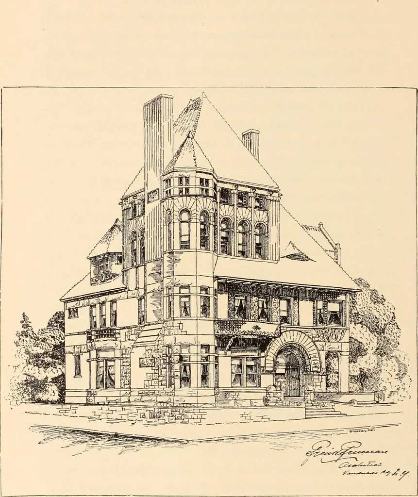 An illustration from A history of real estate, building and architecture in New York City during the last quarter of a century, 1898, leaf 415