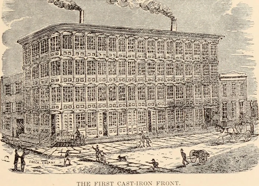 An illustration from A history of real estate, building and architecture in New York City during the last quarter of a century, 1898, leaf 464