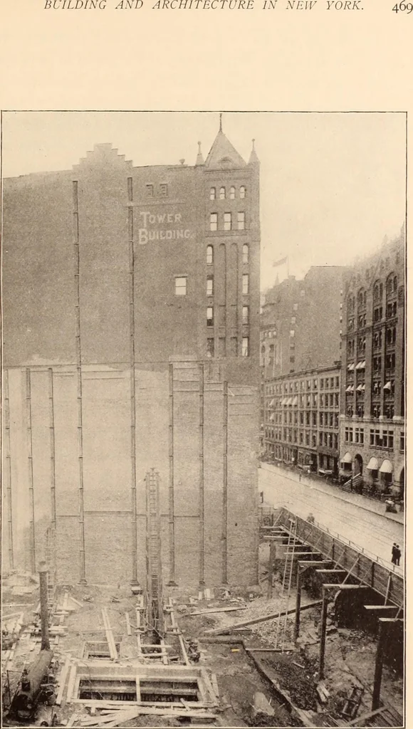 An illustration from A history of real estate, building and architecture in New York City during the last quarter of a century, 1898, leaf 476