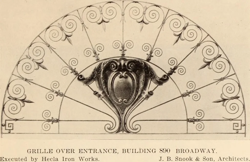 An illustration from A history of real estate, building and architecture in New York City during the last quarter of a century, 1898, leaf 496