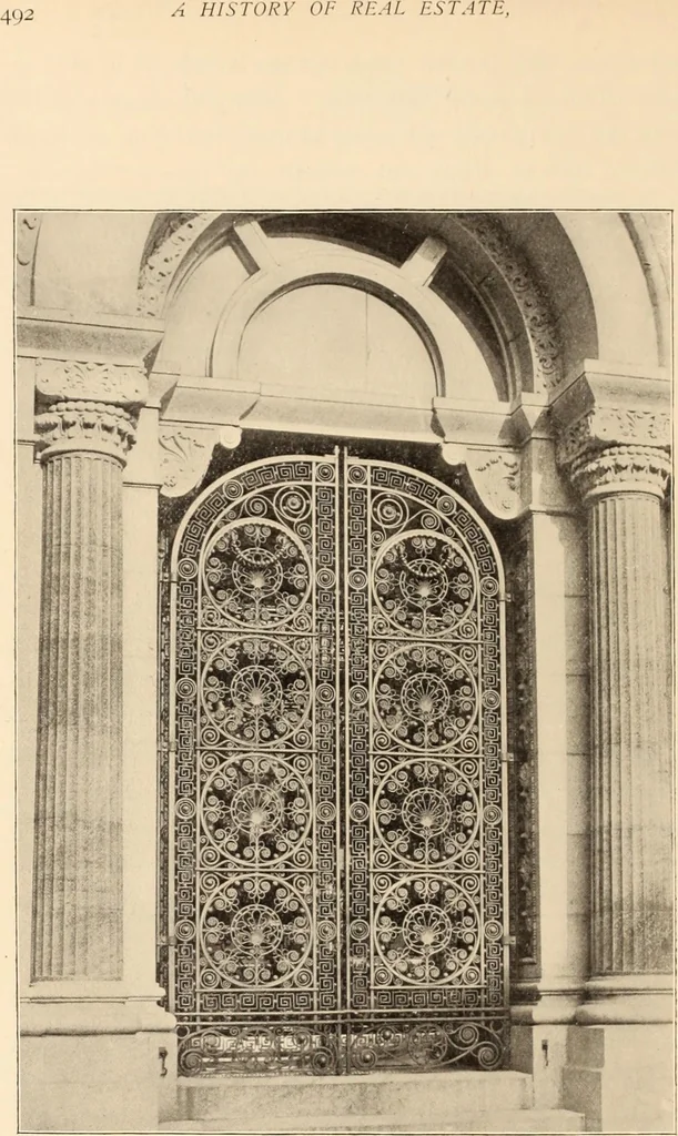 An illustration from A history of real estate, building and architecture in New York City during the last quarter of a century, 1898, leaf 499