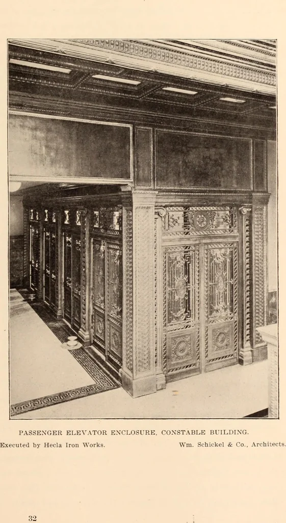 An illustration from A history of real estate, building and architecture in New York City during the last quarter of a century, 1898, leaf 504
