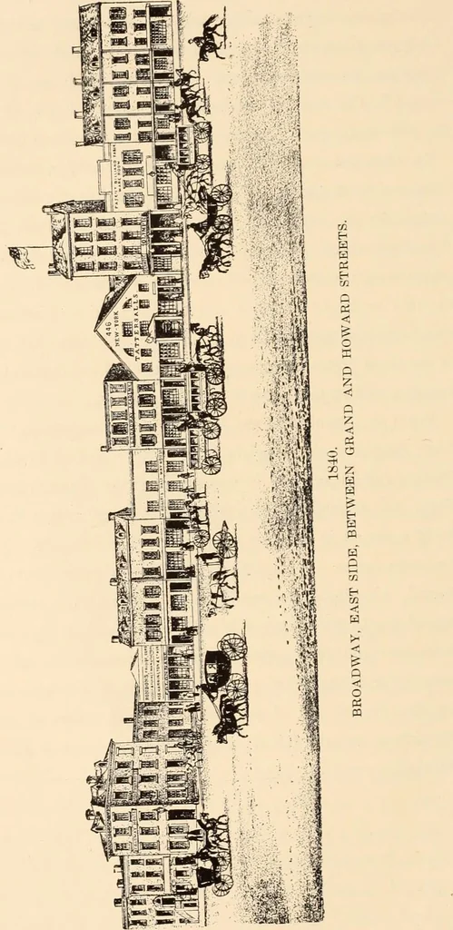 An illustration from A history of real estate, building and architecture in New York City during the last quarter of a century, 1898, leaf 51