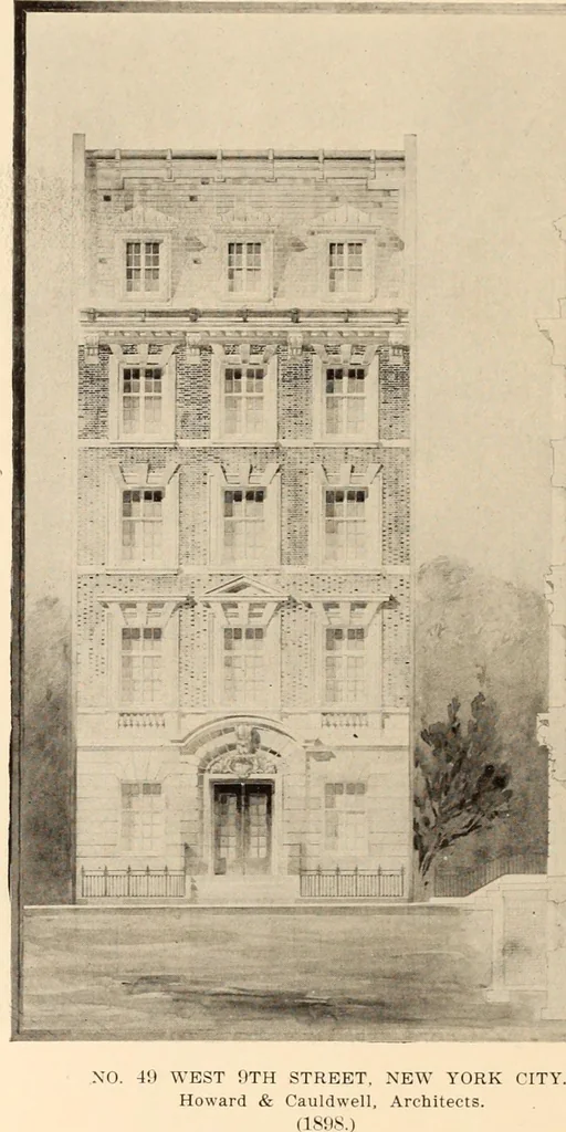 An illustration from A history of real estate, building and architecture in New York City during the last quarter of a century, 1898, leaf 511