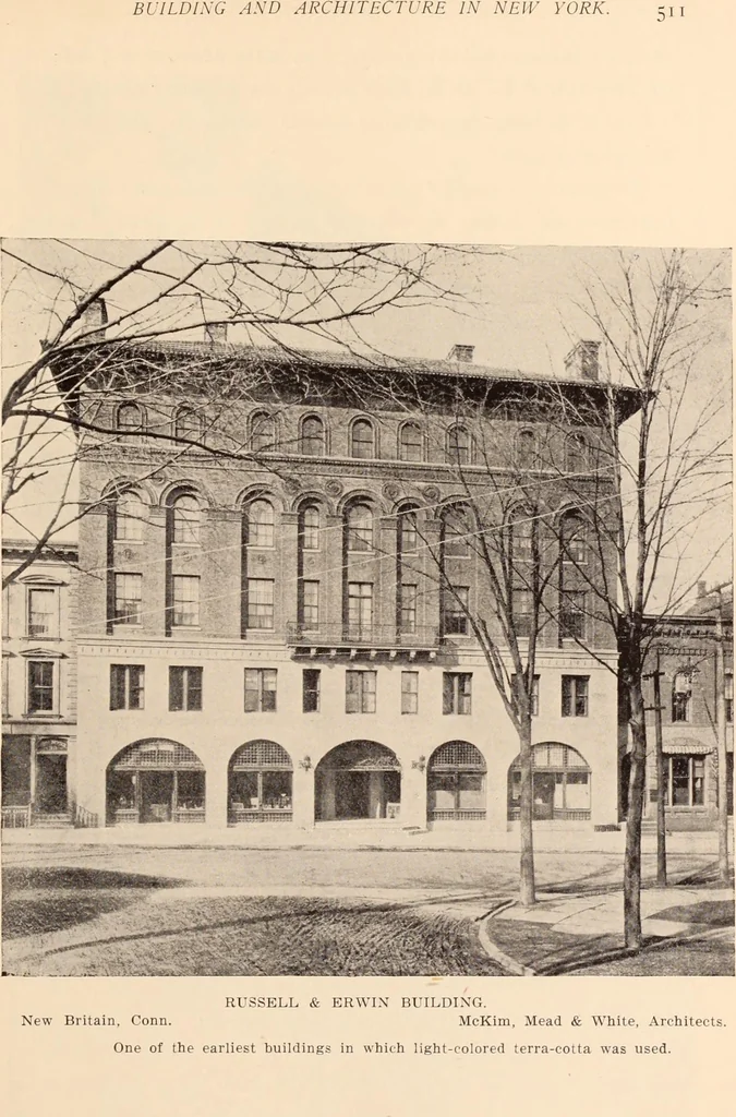 An illustration from A history of real estate, building and architecture in New York City during the last quarter of a century, 1898, leaf 518