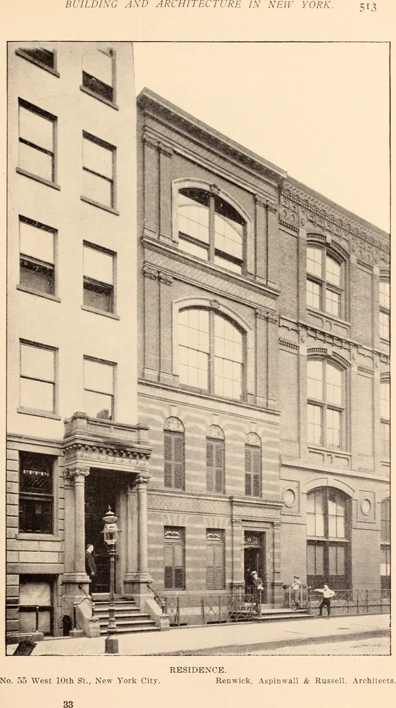 An illustration from A history of real estate, building and architecture in New York City during the last quarter of a century, 1898, leaf 520