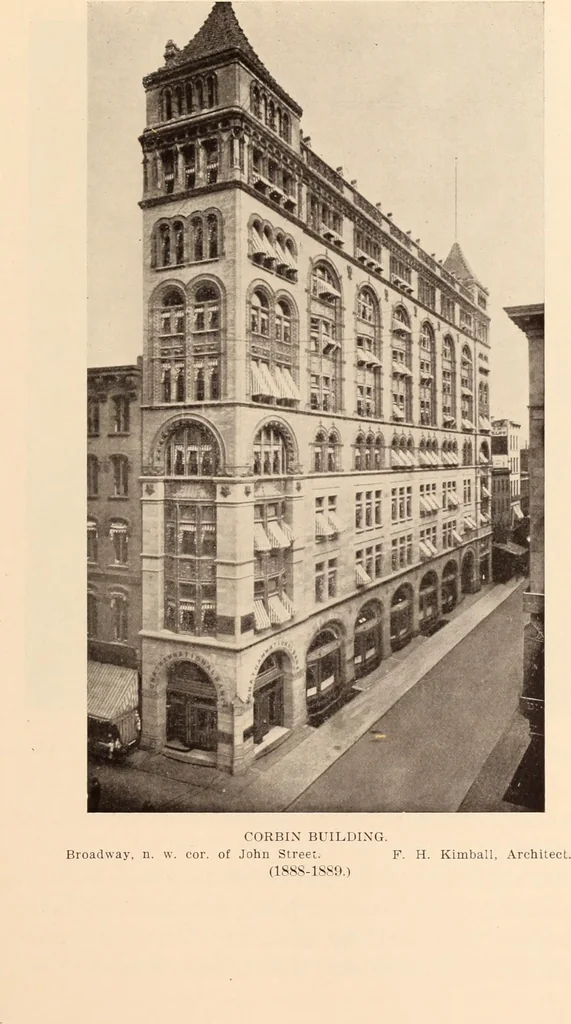 An illustration from A history of real estate, building and architecture in New York City during the last quarter of a century, 1898, leaf 530